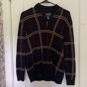 Ralph Lauren black plaid quarter-zip